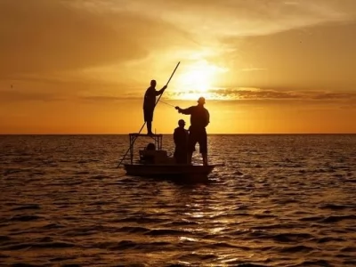 Fishing at Sunset