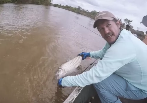 Fly Fishing Monstrous Tiger Fish in Tanzania